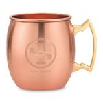 18 oz Copper single wallMoscow Mule with brass handle