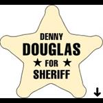 Sheriff Star Recognition Label