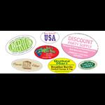 Oval Roll Labels