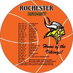 5.5&quotCircle Basketball Magnet