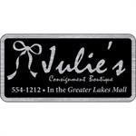 4&quotx 2&quotRectangle ID Decal - Brushed Chrome