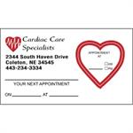 HeartKiss-cut Appointment Card