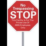 Octagon Security Sign - Reflective
