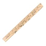 Dinosaurs " U&quotColor Rulers - Natural wood finish