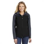 Port Authority Ladies Hooded Core Soft Shell Jacket.