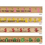 Recycling Background Rulers - Clear Lacquer Finish
