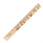 Kids at School " U&quotColor Rulers - Natural wood finish