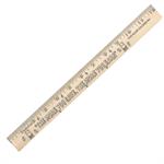 Save/Earn" U&quotColor Rulers - Natural wood finish