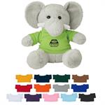 8 1/2 Plush Excellent Elephant With Shirt