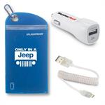 Auto Kit including cable cord, charger &ampsplash proof pouch