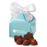 Cocoa Dusted Truffles in Robin&apos s Egg Blue Gift Box