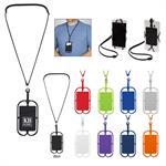 Silicone Lanyard With Phone Holder &ampWallet