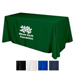 Flat Polyester 4-sided Table Cover - fits 6&aposstandard table