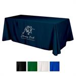 Flat Polyester 3-sided Table Cover - fits 8&aposstandard table