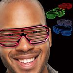 LED SlottedEL Sunglasses - Variety of Colors