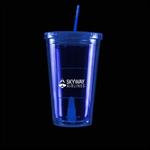 Blue Light Up Travel Cup with Insert