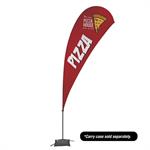 13&aposValue Teardrop Sail Sign - 1-Sided with Cross Base