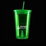 Green Light Up Travel Cup with Insert