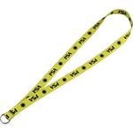 Full Color 3/4&quotElastic Lanyard w/ Ring