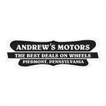 Stock Pointed Shield White Reflective Car-Cals Decal (1