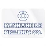 Rectangle Clear Vinyl Hard Hat Decal (1 3/4" x2 5/8" )