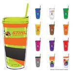 16 oz Made In The USA Tumbler w/ LidStraw