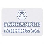 Rectangle White Reflective Hard Hat Decal (1 3/4" x2 5/8" )