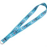 Full Color 1&quotElastic Lanyard w/ Ring