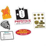 Clear Poly Die Cut Permanent Adhesive Back Custom Decal