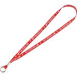 Full Color 1/2&quotLanyard w/ Ring