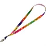 Full Color 5/8&quotRibbon Lanyard w/ Clip