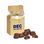 Chocolate Sea Salt Caramels in Gold Premium Delights Box