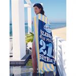 Custom Striped Cabana Beach Towel