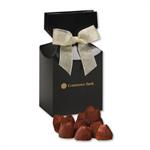 Cocoa Dusted Truffles in Black Premium Delights Gift Box