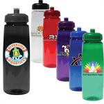 30 oz. Poly-Saver PET Bottle with Push &apos n Pull Cap, Full Col