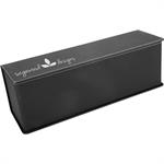 Leatherette Wine Box - Black/Silver