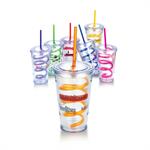 20 oz Venti Slurpy Tumbler w/Crazy straw Plastic tumbler