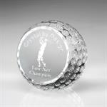 Flat Front Crystal Golf Ball (med)