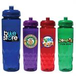 24 oz. Poly-Saver PET Bottle with Push &apos n Pull Cap, Full Col