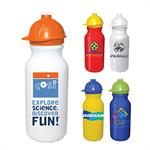 20 oz. Value Cycle Bottle with Safety Helmet Push &apos n Pull Ca