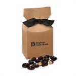 Dark Chocolate Sea Salt Cashews in Kraft Gift Box