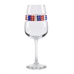 Blank Footed Wine Glass with Bracelet