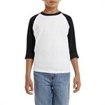 Gildan Youth Heavy Cotton™ 5.3 oz. 3/4-Raglan Sleeve T-Shirt