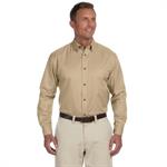 Harriton Men&apos s Tall Easy Blend™ Long-Sleeve Twill Shirt w...