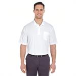 UltraClub Adult Cool &ampDry Mesh Pique Polo with Pocket