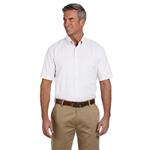 Harriton Men&apos s Short-Sleeve Oxford with Stain-Release