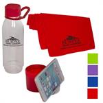 Multi-functional Water Bottle Phone Stand with Towel