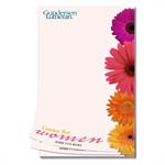 Paper Note Pad 3 1/2 x 5 1/2, 25 pages w/ mag 4CP