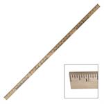 1/4&quotThick Clear Lacquered Yardstick