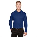 CrownLux Performance™ Men&apos s Tall Plaited Long Sleeve Polo